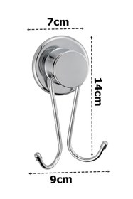 Resim Geseus Çelikayna İkili Askı Vidasız Kendinden Yapışkanlı Krom-816 