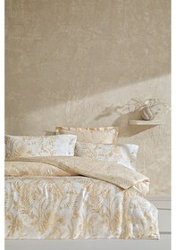 Resim Puffy Linda Çift Kişilik Saten Nevresim Takımı - Ekru Ekru 