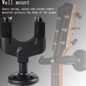 Resim 1 adet Gitar Askı Kanca Duvar Montaj Braketi Raf Gitar Bas Aksesuarları Gitar Akort Makinesi Güvenli Bir Şekilde Gitarınızı, Basınızı veya Kemanınızı Bu Duvara Monte Edilmiş Tutucu Standıyla Asın 
