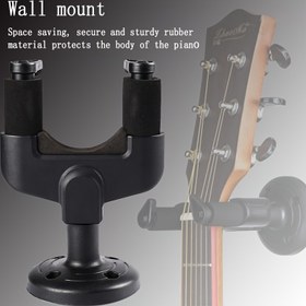 Resim 1 adet Gitar Askı Kanca Duvar Montaj Braketi Raf Gitar Bas Aksesuarları Gitar Akort Makinesi Güvenli Bir Şekilde Gitarınızı, Basınızı veya Kemanınızı Bu Duvara Monte Edilmiş Tutucu Standıyla Asın 