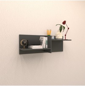 Resim Rafkestir Hornor Duvar Rafı Antrasit ( Mat ) 