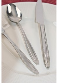 Resim Lugga Sare Tatlı Çatal Kaşık Bıçak Takımı 6 Kişilik 18 Parça 