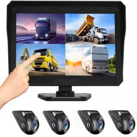 Resim Wevolt PREMİUM 10 İNÇ 4LÜ TIR KAMERA ÇANTASI 1080P FULL HD İLERİ GERİ GÖRÜŞ TÜRKÇE DİL DESTEĞİ 