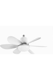 Resim Tavan Vantilatörü LED Işık 3 Renk Işık Sıcaklığı Ayarlanabilir 3 Kademe Hız Modu Sessiz 52 cm Çap 6 