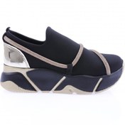 Resim Dgn M600-22K Kadın Strech Taşli İp Detayli Mega Kalin Taban Sneakers Ayakkabi 