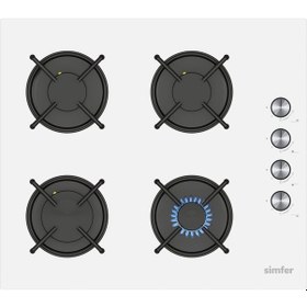 Resim Simfer Trend Dijital 8231 + 3048 Power Turbo 2'li Ankastre Set Beyaz 