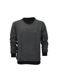 Resim Dynamo Erkek Sıfır Yaka Sweatshirt 2508 Bgl-st04027 Haki 