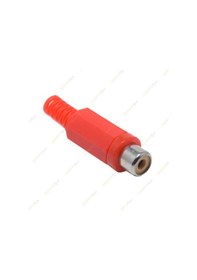 Resim Koodmax Rca Dişi Jak - Rca Dişi Fiş - Rca Tos - Plastik Kırmızı 