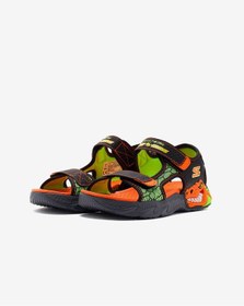 Resim Skechers S-lights: Creature-splash Büyük Erkek Çocuk Siyah Işıklı Sandalet 400614l Bkor Siyah 