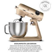 Resim Karaca Multichef Artisan 7 lt 1800 W Gold Döküm Stand Mikser Karaca