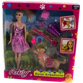 Resim Oyuncak Bebek Köpekli Oyun Arkadaşım 30 Cm Aksesuarlı 