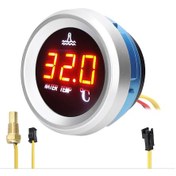 Resim Aubyhe Araç Donanımı 52mm Sıcaklık Ölçer - Lcd Ekranlı, Alarmlı, 9-36v, Abs + Metal Malzeme, 0-120 C Aralığı 