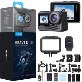 Resim Akaso Brave 8 Lite 4K 60fps Aksiyon Kamera ve Süper Aksesuar Seti Siyah 