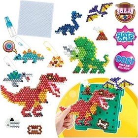 Resim Renkli Aquabeads Dinozor Dünyası Seti 10 Parça 