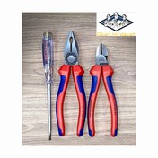 Resim Knipex KNİPEX 3'LÜ SET 180mm PENSE 160mm YANKESKİ 190mm KONTROL KALEMİ İZELTAŞ 