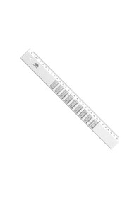 Resim Hatas Çarpım Tablolu Cetvel 30cm - 2 Adet Şeffaf 