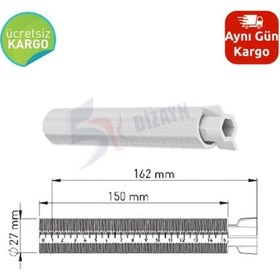 Resim Kale Ankastre Stop Valf Plastik Uzatma Parçası 