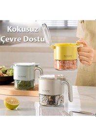 Resim Ezere Nem Geçirmez Büyük Kapasiteli Baharat Kavanozu Krem 