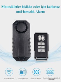 Resim IntersTech Motosikletler bisiklet evler için kablosuz anti-hırsızlık su geçirmez kablosuz uzaktan kumanda alarm 