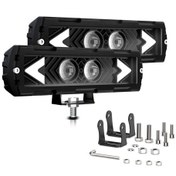 Resim Youmex 6 İnç 120w Çift Paket Led Çalışma Lambası, 12000lm Su Geçirmez Off-road Ve Araç Aydınlatma, Utv Atv Jeep İçin. Siyah 