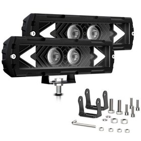 Resim Youmex 6 İnç 120w Çift Paket Led Çalışma Lambası, 12000lm Su Geçirmez Off-road Ve Araç Aydınlatma, Utv Atv Jeep İçin. Siyah 