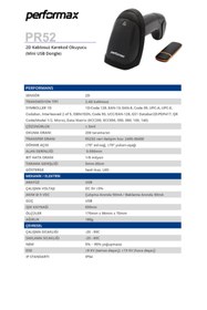 Resim QUATRONIC Qr-152 2d Scanner Siyah Usb 