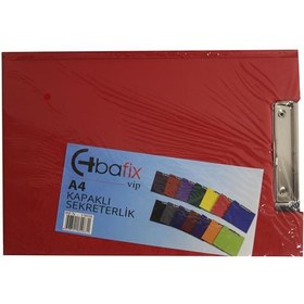 Resim Bafix Kapaklı Sekreterlik ViP A4 Açık Kırmızı BFX-1808 