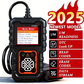 Resim 3001 obd2 Tarayıcı Motor Hata Kodu Okuyucu, O2 Sensörünü Destekler, Ömür Boyu Ücretsiz Güncelleme, 1996'dan beri Tüm OBDII Protokol Arabaları için Tarayıcı 
