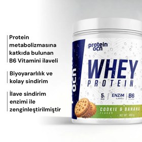 Resim PROTEİNOCEAN Whey Protein Cookie Banana 400g 