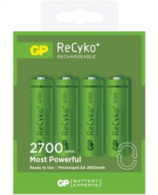 Resim GP AA 2600 mAh Şarjlı Kalem Pil 4 Lü Paket 