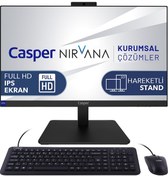 Resim Casper Nirvana A70.5700-EX00R-V-T R7-5700U 64 GB 2 TB NVMe SSD 23.8" W11P AIO Masaüstü Bilgisayar 