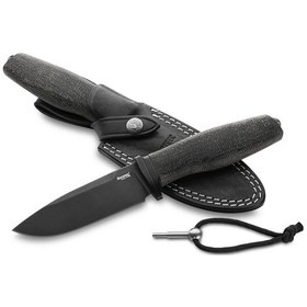 Resim Lionsteel Acha Black Burlap Black Blade Mikarta Bıçak Siyah 