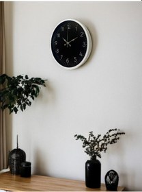 Resim 36 Cm Dekoratif Sade Duvar Saati Çok Renkli 