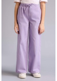 Resim Defacto Wıde Leg Düz Paça Gabardin Pantolon Kız Çocuk G0607a826smpr143 Mor-pr143 