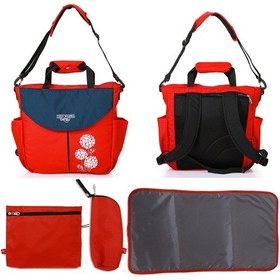 Resim Coco Mamma Mira Anne Bebek Bakım Çantası Scarlet Kırmızı 