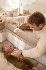 Resim Kinderkraft Leody Up 2 in1 Seyahat - Bebek Beşiği Gri 