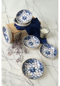 Resim Keramika Wave Flow Halka Çerezlik / Sosluk 13 Cm 6 Adet 22750 Çok Renkli 