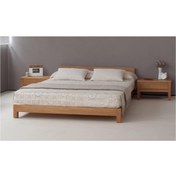 Resim zerkaconcept Royal Ithal Çam Masif Ahşap Başlıklı Karyola 160*200 