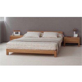 Resim zerkaconcept Royal Ithal Çam Masif Ahşap Başlıklı Karyola 160*200 