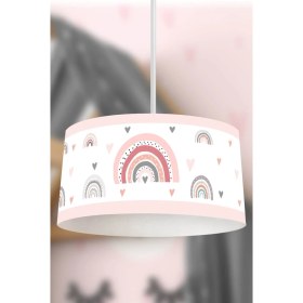 Resim Mediterian Renkli Pastel Çocuk Sarkıt Avize, Sevimli ve Şık Tasarım, 20x30 cm 