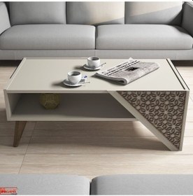 Resim Variant Beril Orta Sehpa - Krem 