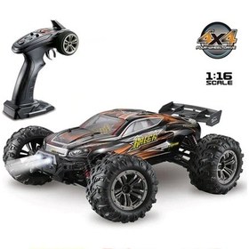 Resim Xinlehong 1:16 Brushless Uzaktan Kumandalı Yüksek Hızlı Rc Araba 52km/s 2.4ghz 4wd Usb Şarj Turuncu Çok Renkli 