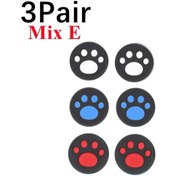 Resim 3 Çift Mix E-silikon Nintendo Switch Lite Gamepad Denetleyicisi Için Kaymaz Kap Başparmak Sapları Sopa Kapakları Sevimli 