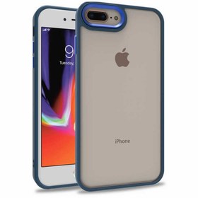 Resim Kupa Uyumlu Iphone 7 Plus Kılıf Metal Korumalı Şeffaf Full Protective Case 