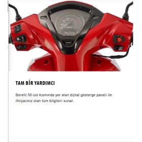 Resim Kuba Borelli 50 Motosiklet Beyaz 