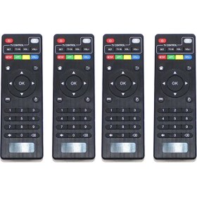 Resim Gorgeous Mxq Mxq-Pro T95 X96 Mx9 M8 M9C H9 Tv 4 Adet Üst Kutusu Uzaktan Kumanda Için (Yurt Dışından) 