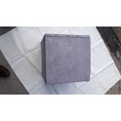 Resim ne-sil home furniture Silinebilir Kumaş Kaplama Kare Puf Ayaklı 