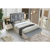 Resim Aydınev Kosova Bazalı Karyola Bench'li + 2 Komodin 