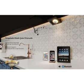 Resim Çağatay Elektrik Dolap ve Tezgah Altı Bluetooth Müzik Çalar Prizmatik Gümüş 