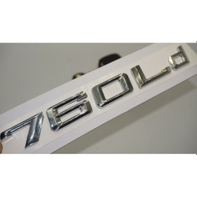 Resim Bmw 760Ld Bagaj Krom Metal 3M 3D Yazı Logo 